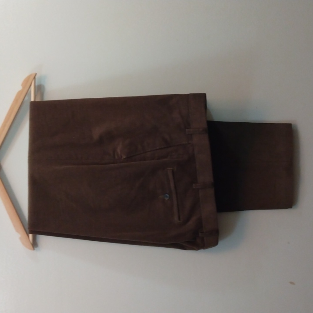 NWOT Lauren Ralph Lauren Brown Corduroy Pants 38 - 32 - Picture 3 of 9